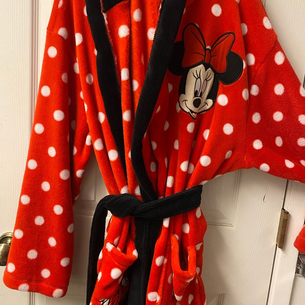 Minnie mouse vibrant red robe